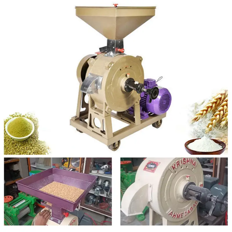 Commercial 14" (350 mm) Stone Type TP Flour Mill/Atta Chakki 30-35kg/hr with 3hp Copper Motor